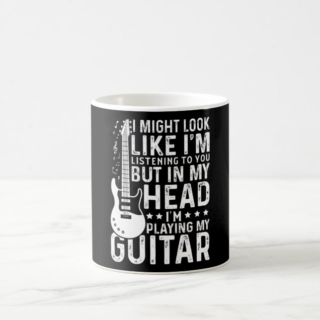 Guitarist Guitar Player Electric Funny Gift Coffee Mug (Center)