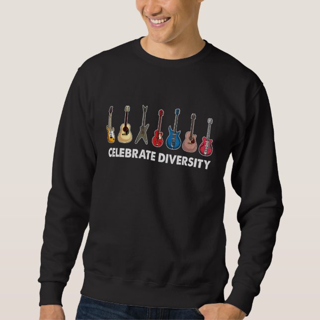 Guitarist Guitar Tee Celebrate Diversity (Front)