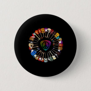 Guitarist Guitar Variety Birthday 6 Cm Round Badge