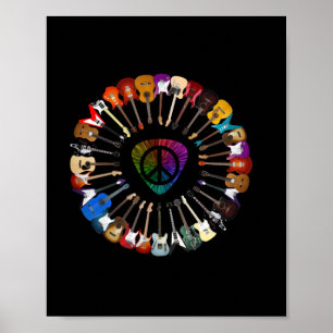 Guitarist Guitar Variety Birthday Poster