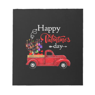 Guitarist Happy Valentines Day Guitarist Birthday Notepad