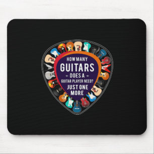 Guitarist How Many Guitars Birthday Mouse Mat