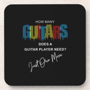 Guitarist How Many Guitars Does Birthday Coaster