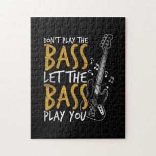 Guitarist Let The Bass Guitar Birthday Jigsaw Puzzle