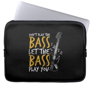 Guitarist Let The Bass Guitar Birthday Laptop Sleeve