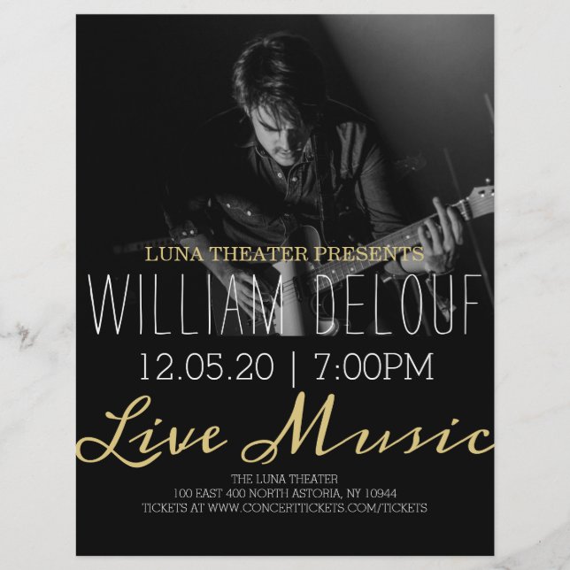 Guitarist Live Music Concert Flyer (Front)