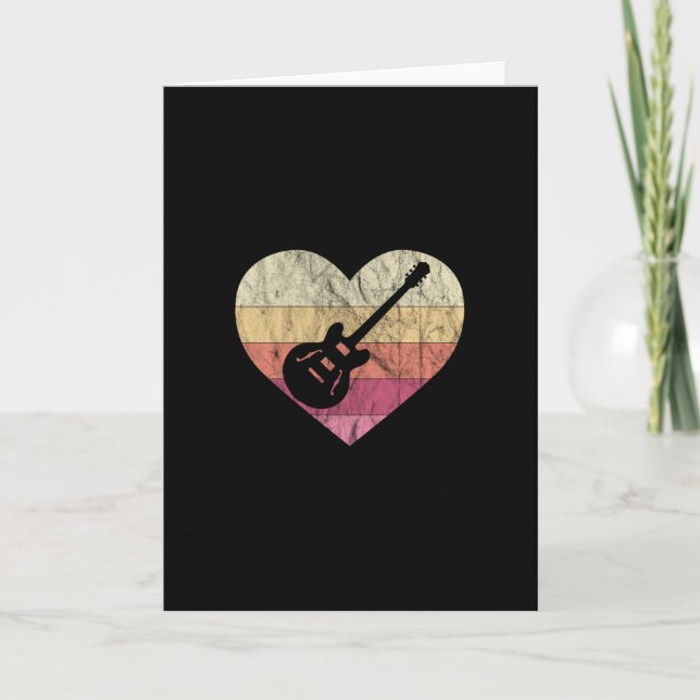 Guitarist Loves Playing Blues Guitar Card (Front)