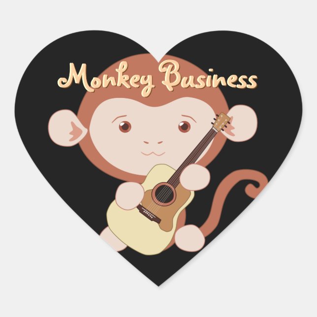 Guitarist Monkey Stickers (Front)