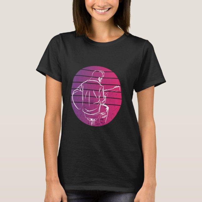 Guitarist music lover art musician soulful guitar  T-Shirt (Front)