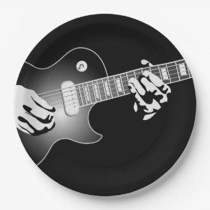 GUITARIST PAPER PLATE
