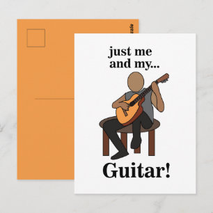 Guitarist Playing Guitar  Postcard