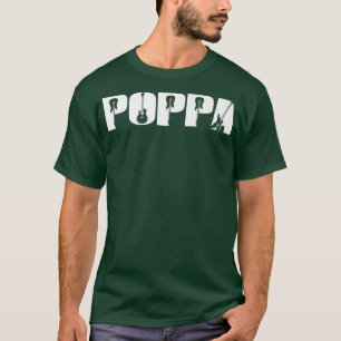 Guitarist Poppa Funny Music Guitar Lover Fathers D T-Shirt