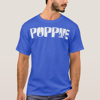 Guitarist Poppie Funny Music Guitar Lover Fathers  T-Shirt