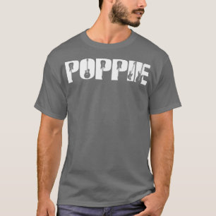Guitarist Poppie Funny Music Guitar Lover Fathers T-Shirt