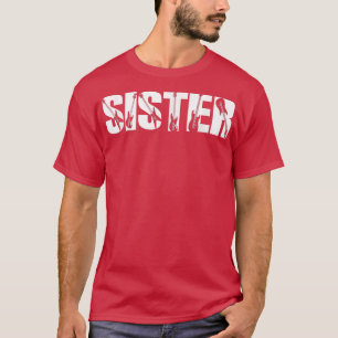 Guitarist Sister Funny Music Guitar Lover Mothers  T-Shirt