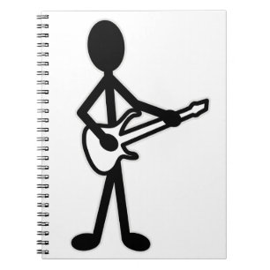 Guitarist Stick Figure Notebook