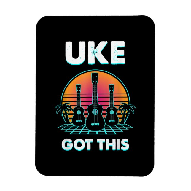 Guitarist Uke Got This Birthday Magnet (Vertical)
