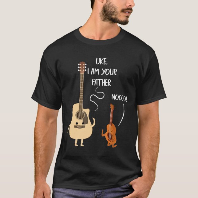 Guitarist - Uke I Am Your Father Ukulele Guitar Mu T-Shirt (Front)