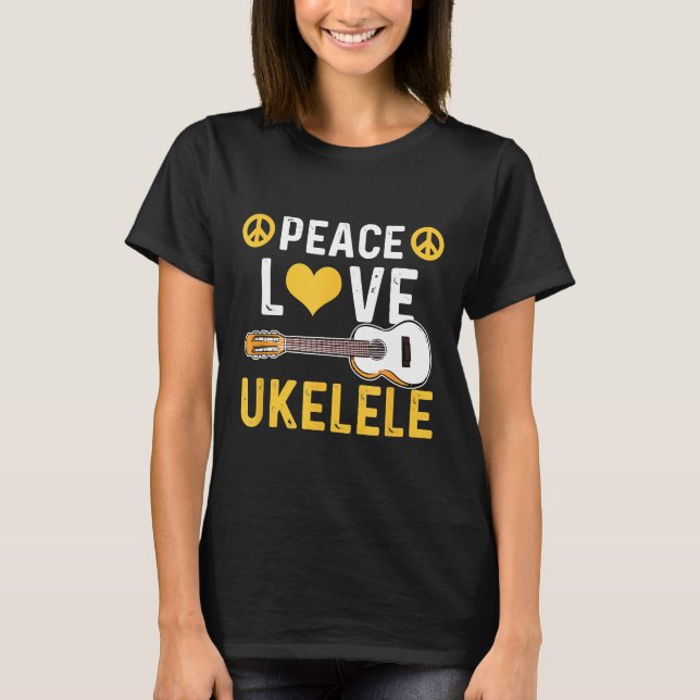 Guitarist - Ukelele Uke Guitar T-Shirt (Front)
