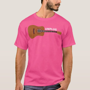 Guitarist Unplug Acoustic Guitar Compass Hiking Ca T-Shirt