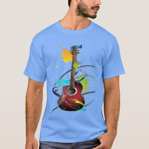Guitarist watercolor GuitarPlayer shirt Guitar men
