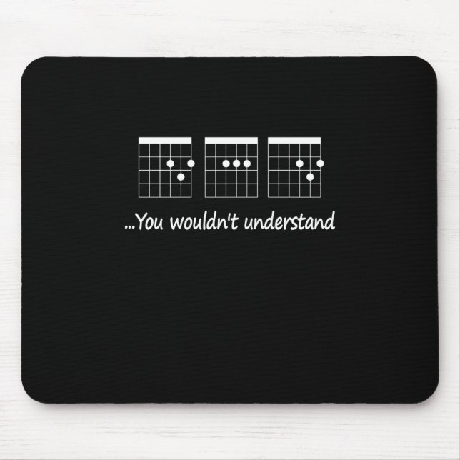 Guitarist You Would Not Understand Birthday Mouse Mat (Front)