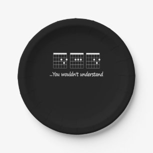 Guitarist You Would Not Understand Birthday Paper Plate
