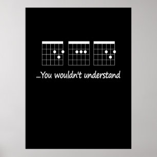 Guitarist You Would Not Understand Birthday Poster