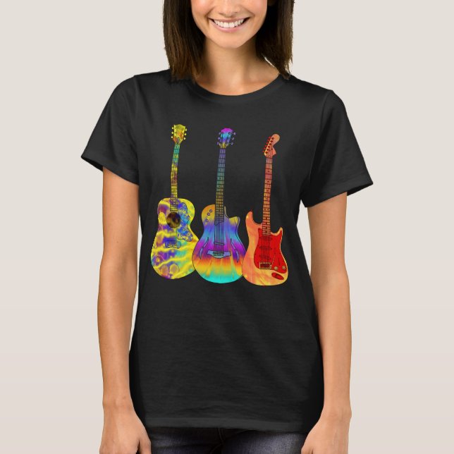 Guitarists electric acoustic guitars  T-Shirt (Front)