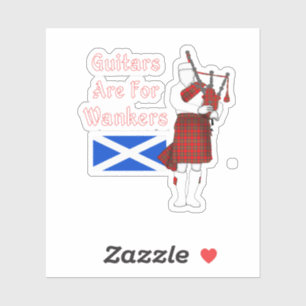 Guitars Are For Wankers Funny Bagpiper
