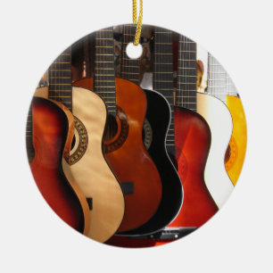 Guitars Ceramic Tree Decoration