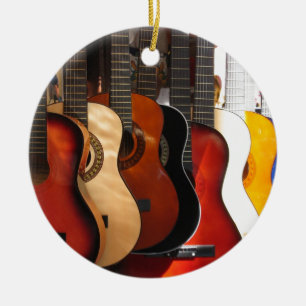 Guitars Ceramic Tree Decoration