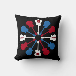 guitars . guitarist . guitarman cushion