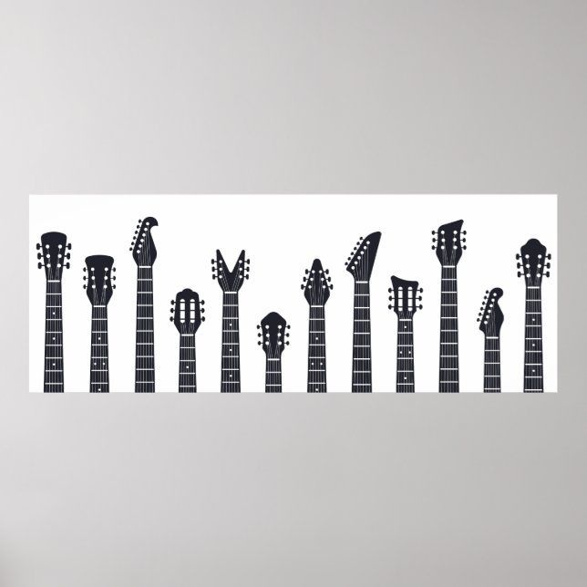 Guitars headstock poster (Front)