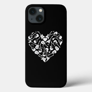 Guitars Heart Guitarist Valentines Day iPhone 13 Case