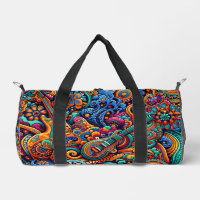 Guitars in mandala batik style