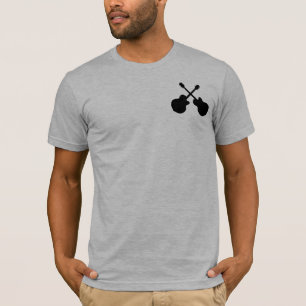 guitars music black T-Shirt