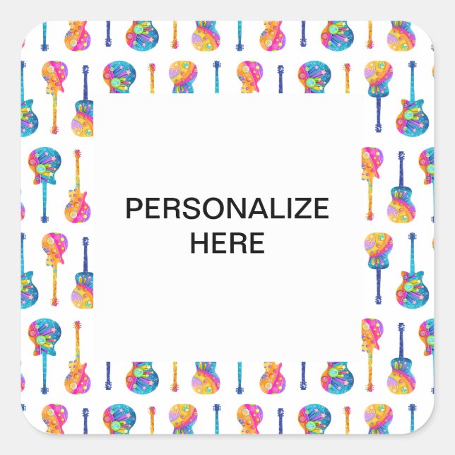 GUITARS Personalizable STICKER (Front)
