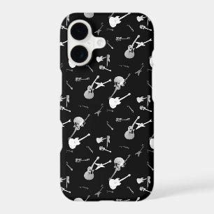 Guitars Rock Black White Iphone Case 3