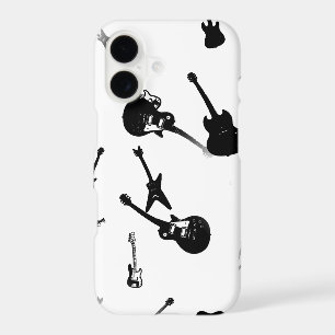Guitars Rock Black White Iphone Case 4
