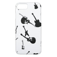 Guitars Rock Black White Iphone Case 4