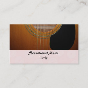 Guitars Sensational Music Business Card
