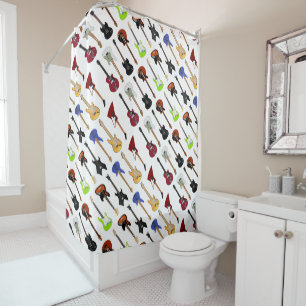 Guitars Shower Curtain