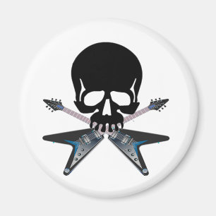 Guitars with skull magnet