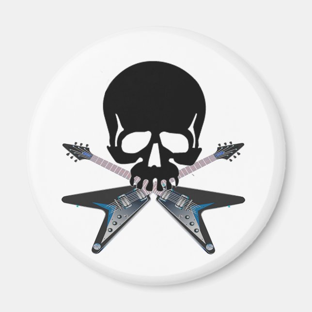 Guitars with skull magnet (Front)