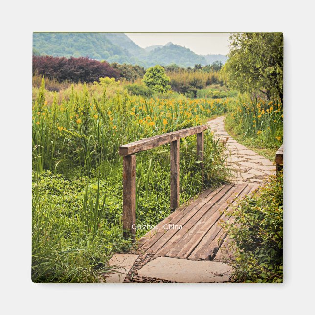 Guizhou, China scenic photograph, Magnet (Front)