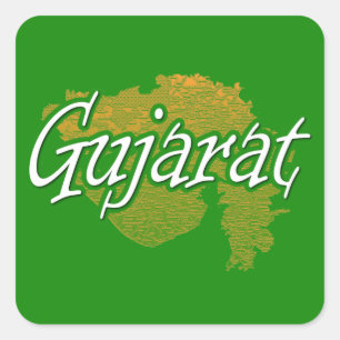 Gujarat Square Sticker