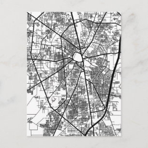 Gujranwala Pakistan City Map Postcard