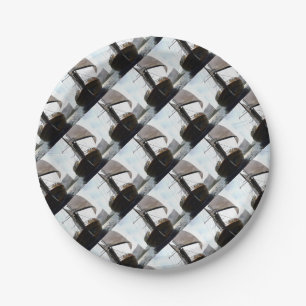 Gulet Under Sail Sailing Acrylic Painting Paper Plate