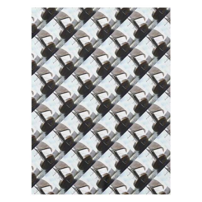 Gulet Under Sail Sailing Acrylic Painting Tablecloth (Front)